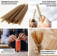 Paille à boire jetable biodégradable en PLA Emballage unique avec logo personnalisé de qualité alimentaire pour le camping