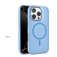 Accepter la coque de téléphone personnalisée de haute qualité, légère, en silicone liquide, coque de téléphone rigide magnétique à couverture complète iPhone16 pro max