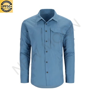 เสื้อเชิ้ตตกปลาแขนยาวผู้ชายแบบมีกระดุม ป้องกันแสงแดด ระบายอากาศได้ดี เสื้อสำหรับล่าสัตว์/ตกปลา - Product Image 5