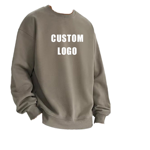 เสื้อสเวตเตอร์คอกลมของผู้ชายเสื้อสเวตเตอร์คอกลมพิมพ์ลายปักโลโก้ได้ตามต้องการเป็นมิตรต่อสิ่งแวดล้อมป้องกันริ้วรอย - Product Image 3