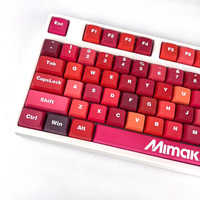 2025 Mechanical Keyboard Technology Factory 68keys and Keycaps Pbt Caps 5 Sides Print Original Height Keycaps Diy Sublimation