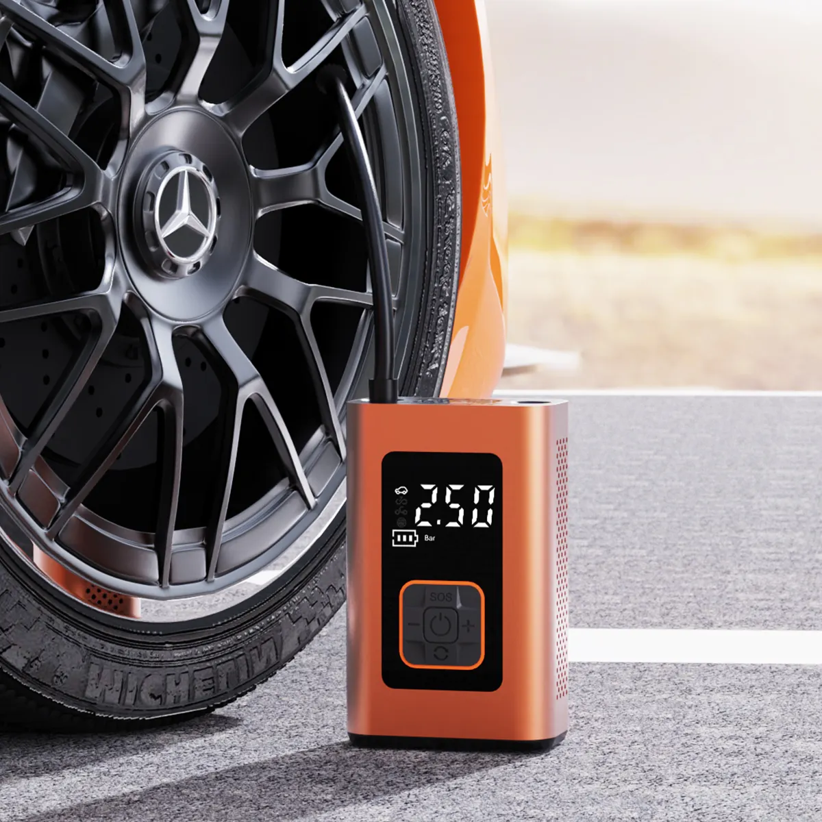 Portable Walmart For Digital Rechargeable Tire Inflator Car Air Pump
