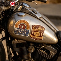 Autocollants en vinyle découpés sur mesure, imperméables, autocollants rétro esthétiques pour les motards, les passionnés de motos, décoration