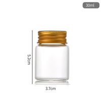 Récipient en verre pour fleurs sèches de 20ml 30ml 40ml 50ml 80ml 100ml 120ml
