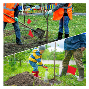 Giá rẻ bán sỉ trống rắn màu hoặc tùy chỉnh với logo một hoặc hai mặt in ấn Vinyl đánh dấu cờ với sắt cực - Product Image 6