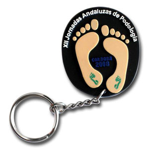 Pendentifs en caoutchouc souple avec logo tendance, porte-clés en silicone, porte-clés personnalisés - Product Image 2