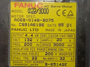 Plc Ac A06b-0148-b075 A22/3000 4,4kw. Encodeur Manquant pour Produit sous Garantie - Product Image 2