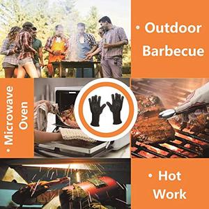 Vente en gros de <span class=keywords><strong>gants</strong></span> de barbecue en aramide résistants à la chaleur 932F, protection extrême, <span class=keywords><strong>gants</strong></span> de barbecue pour <span class=keywords><strong>four</strong></span> - Product Image 6