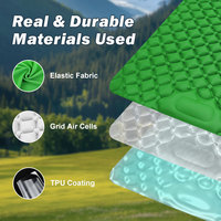 Tapis de couchage de camping pliable léger et imperméable 4 saisons en tissu élastique enduit de TPU avec pompe intégrée Compass