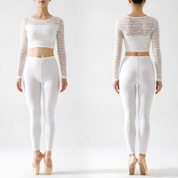 Hauts en maille pour femmes, t-shirts à manches longues, hauts courts rembourrés transparents pour le yoga et leggings, ensembles de vêtements de sport, tenues de yoga pour la salle de sport