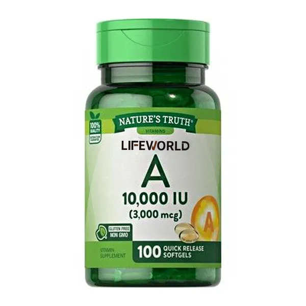 Lifeworld Suppléments Multivitamine Organique Anthocyanine Lécithine Clear Vision Eye 10000IU Vitamine A Capsules Softgel