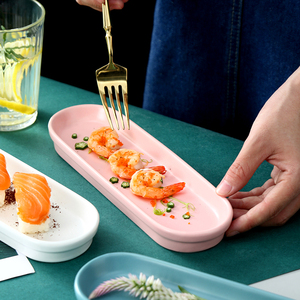 Vaisselle en gros, assiettes rectangulaires en céramique pour sushi, <span class=keywords><strong>tapas</strong></span>, apéritifs, pour restaurant - Product Image 3