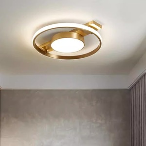 Nordic All-Copper Minimalist Modern <b>Ceiling</b> <b>Light</b> for Bedroom Luxury Hallway Study Creative Personalized Small Living Room - Product Image 3