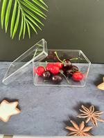 Boîte d'emballage de bonbons PS en plastique transparent personnalisée boîte d'emballage de gâteau pour l'industrie alimentaire