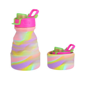 Botella de Agua Deportiva Plegable de Silicona de Grado Alimenticio de Source Factory con Tapa Abatible a Prueba de Fugas para Viajes al Aire Libre - Product Image 5