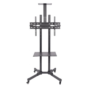 Chiều cao có thể điều chỉnh cán <span class=keywords><strong>TV</strong></span> đứng <span class=keywords><strong>TV</strong></span> di động giỏ hàng cho 32-70 inch TVS - Product Image 3