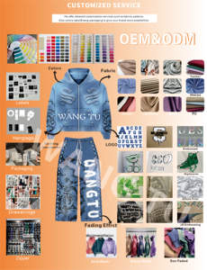 Uomini su misura abiti Vintage Jean cappotti inverno ricamato Patchwork giacca Zip Oversize lavoro <span class=keywords><strong>Denim</strong></span> Y2K giacca per gli uomini - Product Image 6