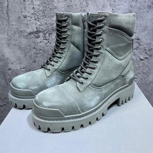 Bottes de travail rétro pour hommes de qualité supérieure, style décontracté pour la marche en extérieur, bottes élégantes à plateforme rehaussante - Product Image 4