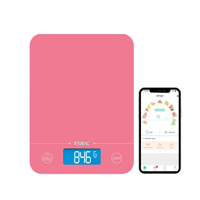 10 kg Kitchen talking Scale Health Food Vegetables Weighing Tempered Glass ABS smart free app household Kitchen Electronic Scale