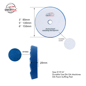 LEADMAX Wholesale Car Polishing <strong>Pads</strong> 5 Inch Foam <strong>Pad</strong> DA Car Buffing <strong>Pad</strong> for Auto Detailing Car Polishers Private Labels Welcome - Product Image 6