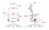 Chaise de bureau ergonomique pivotante avec accoudoirs 4D en PU, soutien lombaire réglable, dossier en maille respirante, nylon, pour chambre et salon