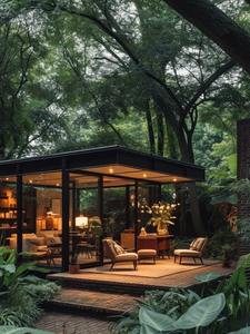 Véranda <span class=keywords><strong>de</strong></span> jardin préfabriquée Yuantai moderne à toit incliné, double vitrage trempé, étanche, en profilé d'aluminium extrudé pour villa et hôtel - Product Image 5