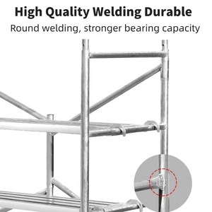 Ponteggi per la costruzione di ponteggi portatili <span class=keywords><strong>elevatore</strong></span> per telaio ponteggi sistema piattaforma per la manutenzione della casa, lavori di verniciatura - Product Image 4