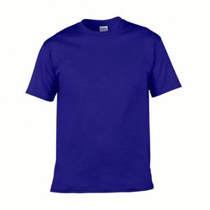 High Quality 180gsm Men's Blank Navy T-<b>Shirts</b> Custom Logo Print 100% Cotton Summer Wholesale Tee - Product Image 6