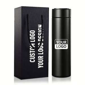 Termo de Acero Inoxidable con Logotipo Personalizado, Botella de Agua Térmica Inteligente Clásica de 500 ml - Product Image 2