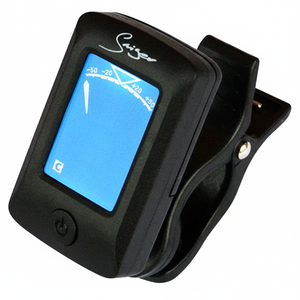 Afinador Cromático Digital Saiya con Clip para Guitarra, Bajo, Violín, Ukelele, Accesorio Universal para Instrumentos, Plástico - Product Image 1
