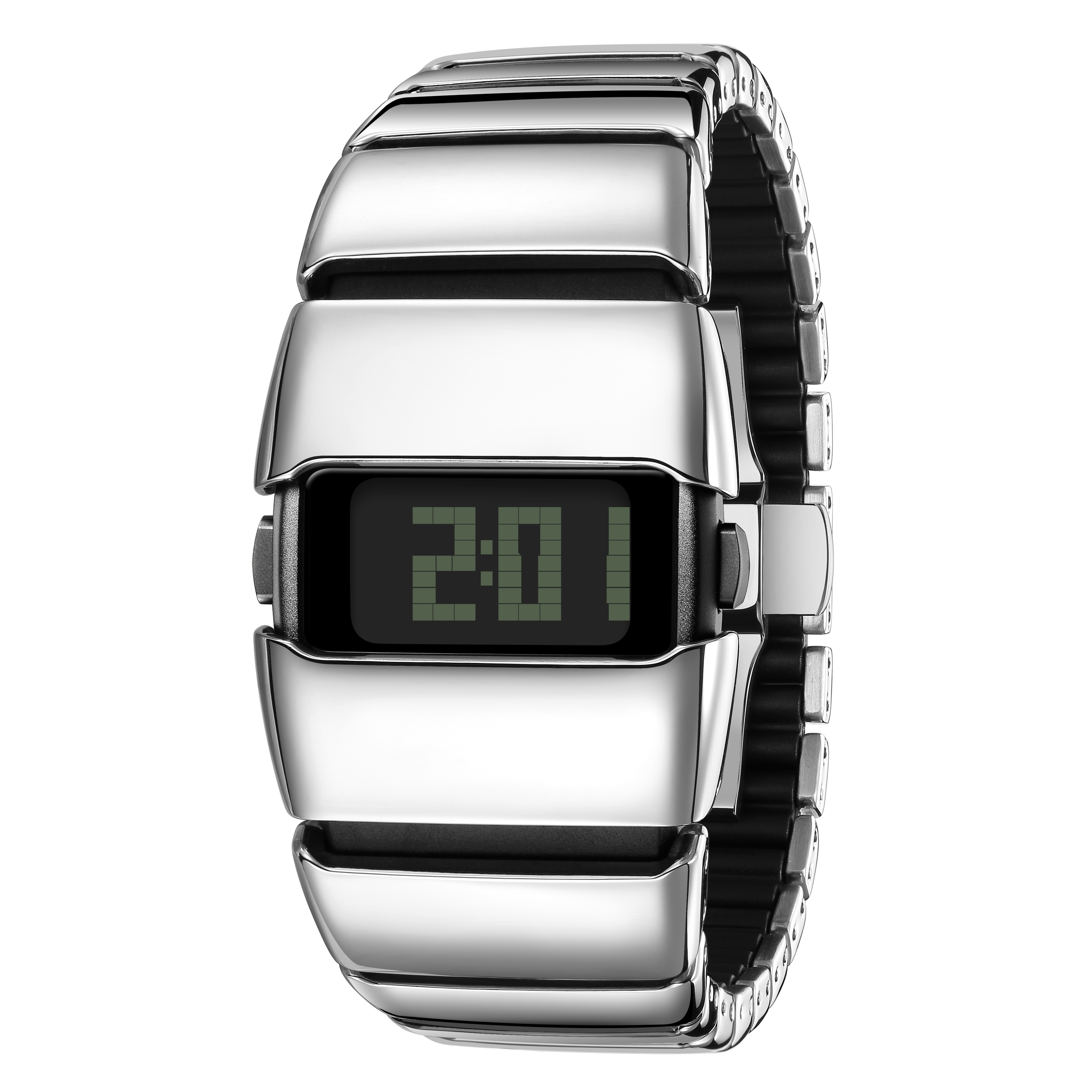 Retro Futuristic Y2K Fashion Digital Watches Stainless Steel