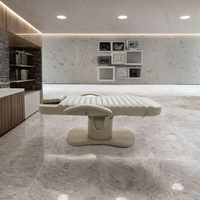 Table de massage électrique en cuir PU, réglable en hauteur, pour soins du visage, équipement de salon de beauté et spa, vente en gros d'usine