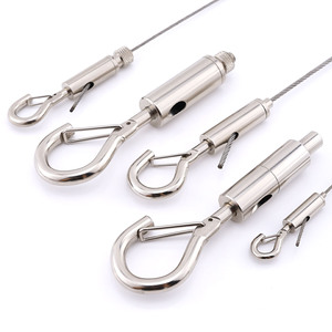 Kit de suspension à câble coulissant réglable en hauteur avec rail en aluminium pour œuvres d'art murales et cadres photo – Fixation sécurisée prête à l'emploi pour galerie - Product Image 3