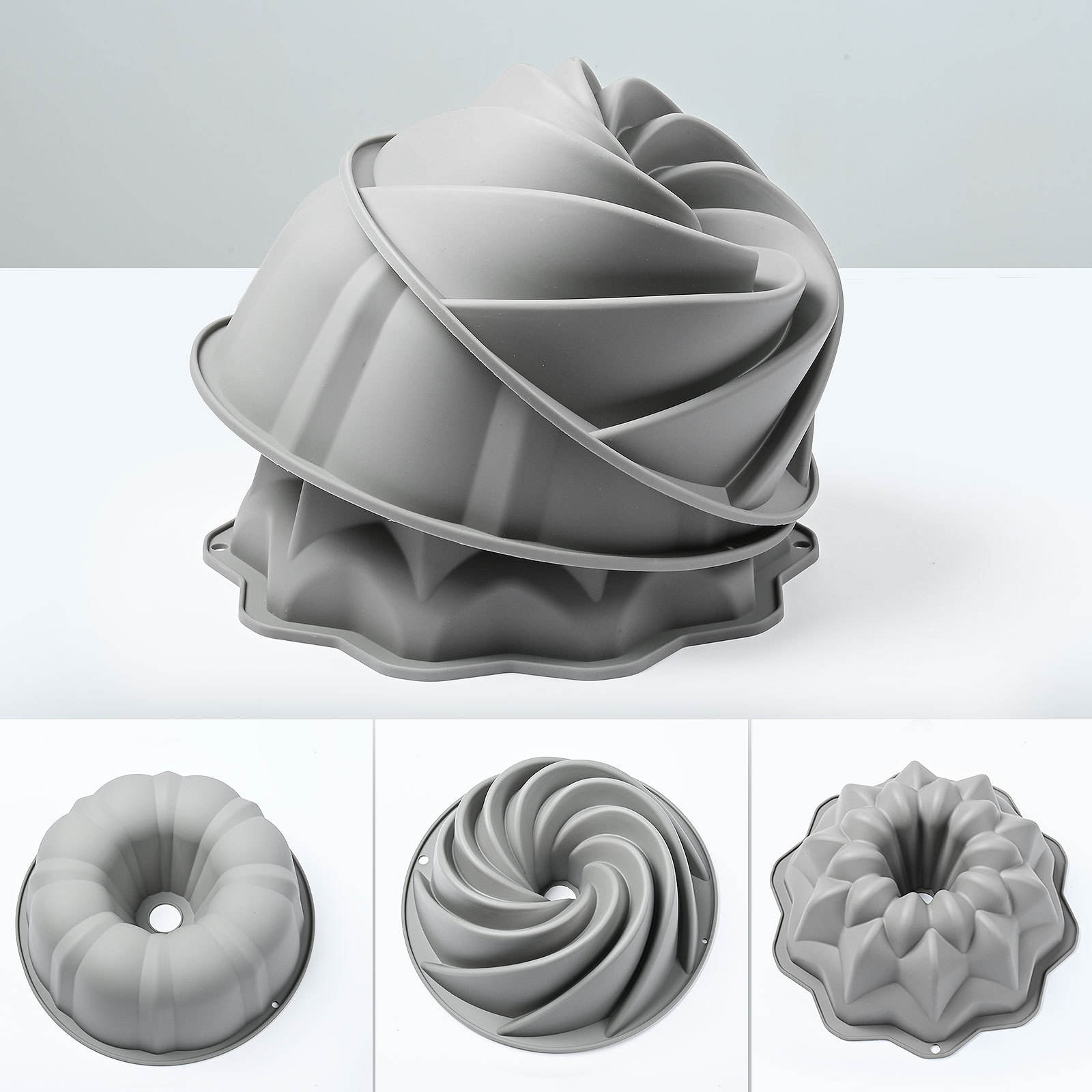 Silicone Chimney Hollow Mold - Flower Pattern