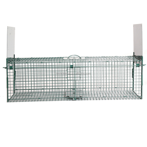 Piège pour animaux vivants en métal multi-portes personnalisé <span class=keywords><strong>Cage</strong></span> pour petits animaux à double porte sans cruauté pour <span class=keywords><strong>Rat</strong></span> chien lapin pliable lutte antiparasitaire - Product Image 3