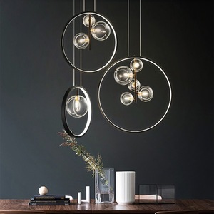 Modern Nordic Designer Sample Bedside for Staircase Bedroom Minimalist <b>Dining</b> Table Bubble Pendant <b>Light</b> for Tea Room Bar Middle - Product Image 6