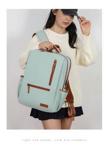 Sac à dos d'affaires personnalisé avec logo, léger, style coréen, pour garçons et filles, avec port USB, idéal pour les voyages - Product Image 6