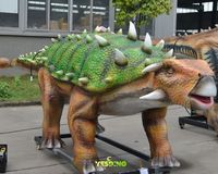 Modèle de dinosaure animatronique grandeur nature, réaliste, Ankylosaurus RC, dinosaures en caoutchouc faits à la main, à vendre