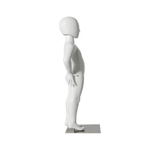 Niño realista blanco con brazos Akimbo maniquí de cuerpo completo para niños - Product Image 5