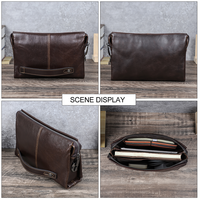 Sac à main en cuir pleine fleur véritable OEM ODM pour hommes avec serrure à combinaison, sac de voyage avec emplacements pour cartes intégrés