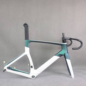 0218 Chameleon Pearl White Paint Carbon Fiber T1000 Disc Road Bike <b>Frame</b> TT-X38 Internal Cable T47 Thread Tire 700X32C - Product Image 1