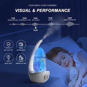 2000ml tissu imperméable revêtement doux lampe de nuit tissu ultrasons aromathérapie Machine électrique pour hôtel décoration voiture extérieur - Product Image 2