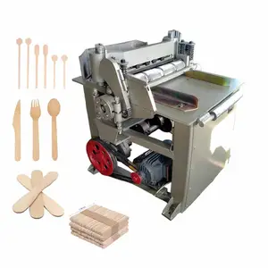 使い捨て木製コーヒースターラーとアイスクリームスティックメーカー木製スプーンナイフとフォーク製造機木製カトラリーを作る