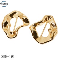 Fabricante de hardware de traje de baño con forma de concha sostenible, ropa de playa ajustable, sujetador de hebilla dorada de Metal, hebillas de cierre de Metal