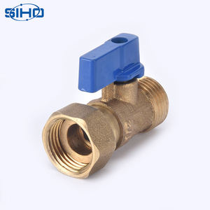 Robinet à bille en laiton <span class=keywords><strong>Siho</strong></span>, type droit, pression moyenne pour l'eau, raccord fileté 1/4 4, commande manuelle -20 100 OEM - Product Image 3