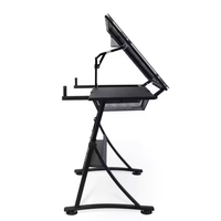 Bureau et chaise d'école pour tirage professionnel avec amplement d'espace de rangement et angle de bureau réglable