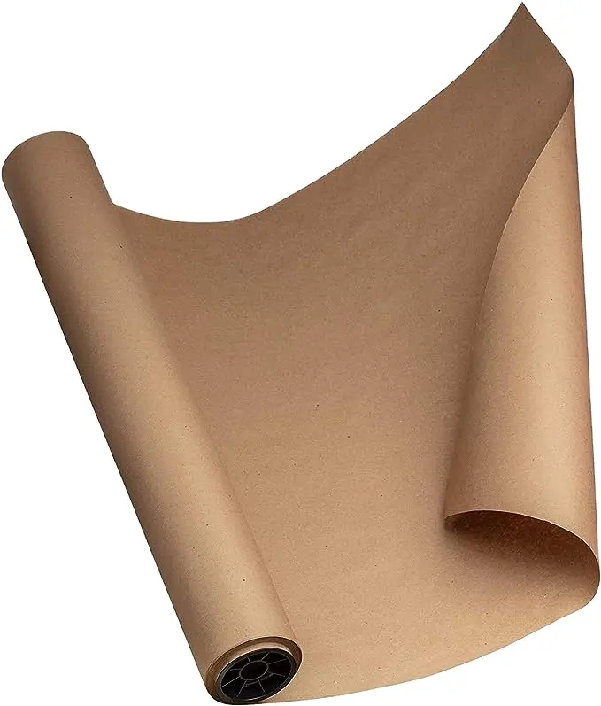 Precio de fábrica 50-300g papel Kraft marrón de 2 lados para escritura y embalaje