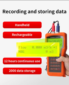 Pengukur aliran antikarat portabel, pengukur aliran cairan Ultrasound genggam untuk minyak cair air - Product Image 2