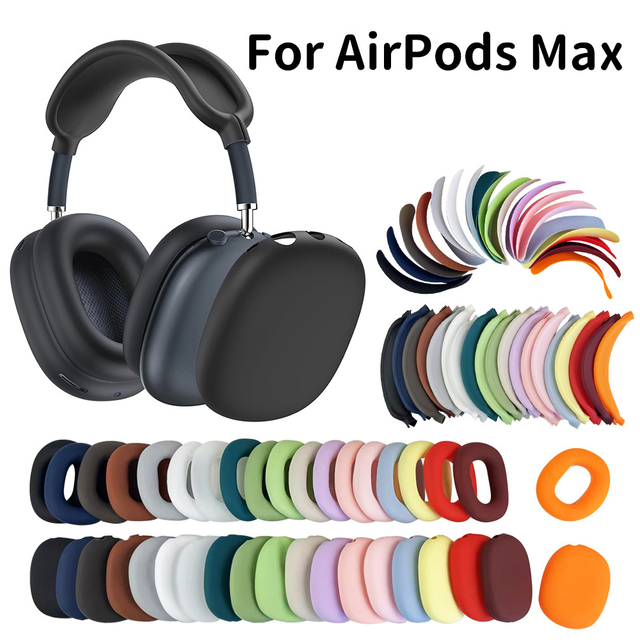 3 in 1 New Silicone case for Airpods Max Protective Cover Scratch-resistant Ear Cap Set case Full Protection Headphone Cover