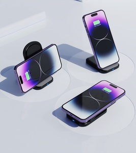 แท่นชาร์จไร้สายแบบพับได้ 15W ชาร์จเร็ว สำหรับ iPhone โทรศัพท์มือถือ ใช้ได้ที่โต๊ะทำงาน สำนักงาน ขายส่ง - Product Image 3